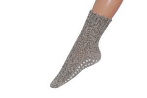 Skridsikre sokker i økologisk uld