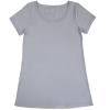 Bambus t-shirt dame - lysgrå 