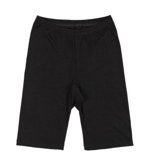 sort uldsilke shorts med ben